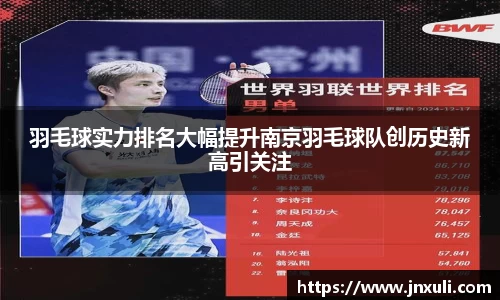 羽毛球实力排名大幅提升南京羽毛球队创历史新高引关注